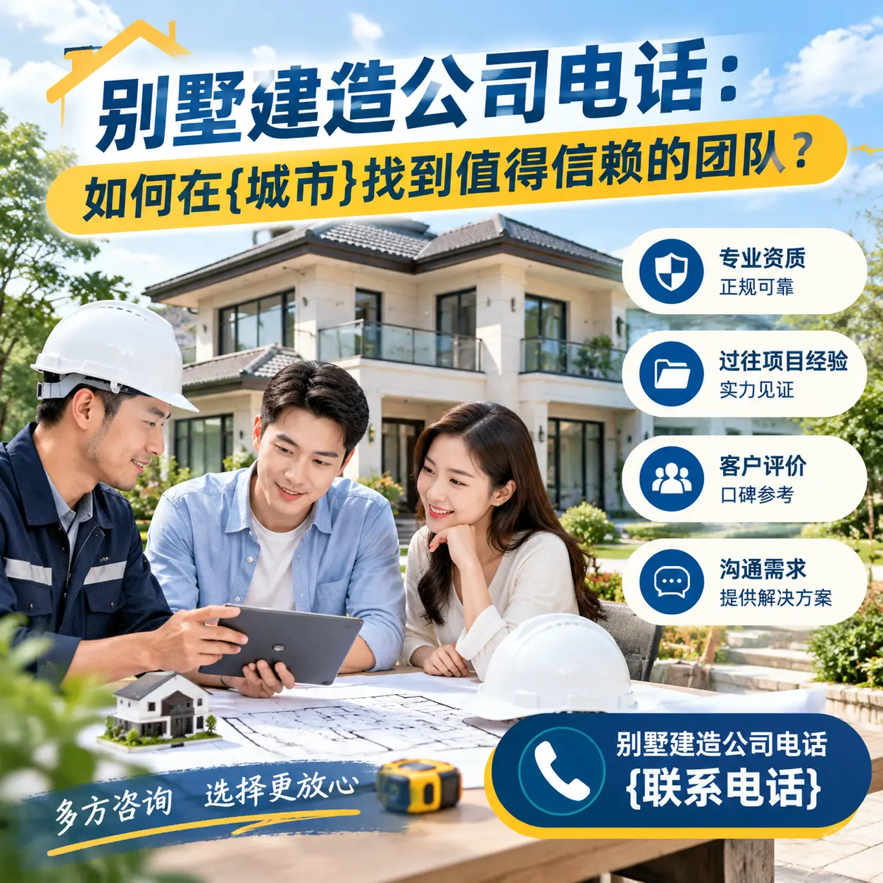 别墅建造公司电话:如何在贞丰找到值得信赖的团队?