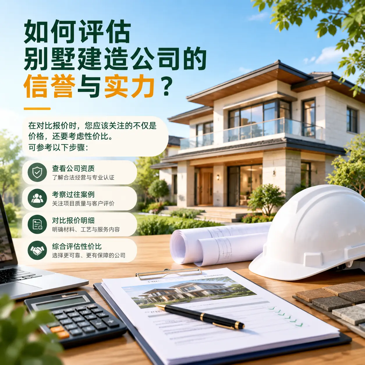 如何评估 贞丰 别墅建造公司的信誉与实力?
