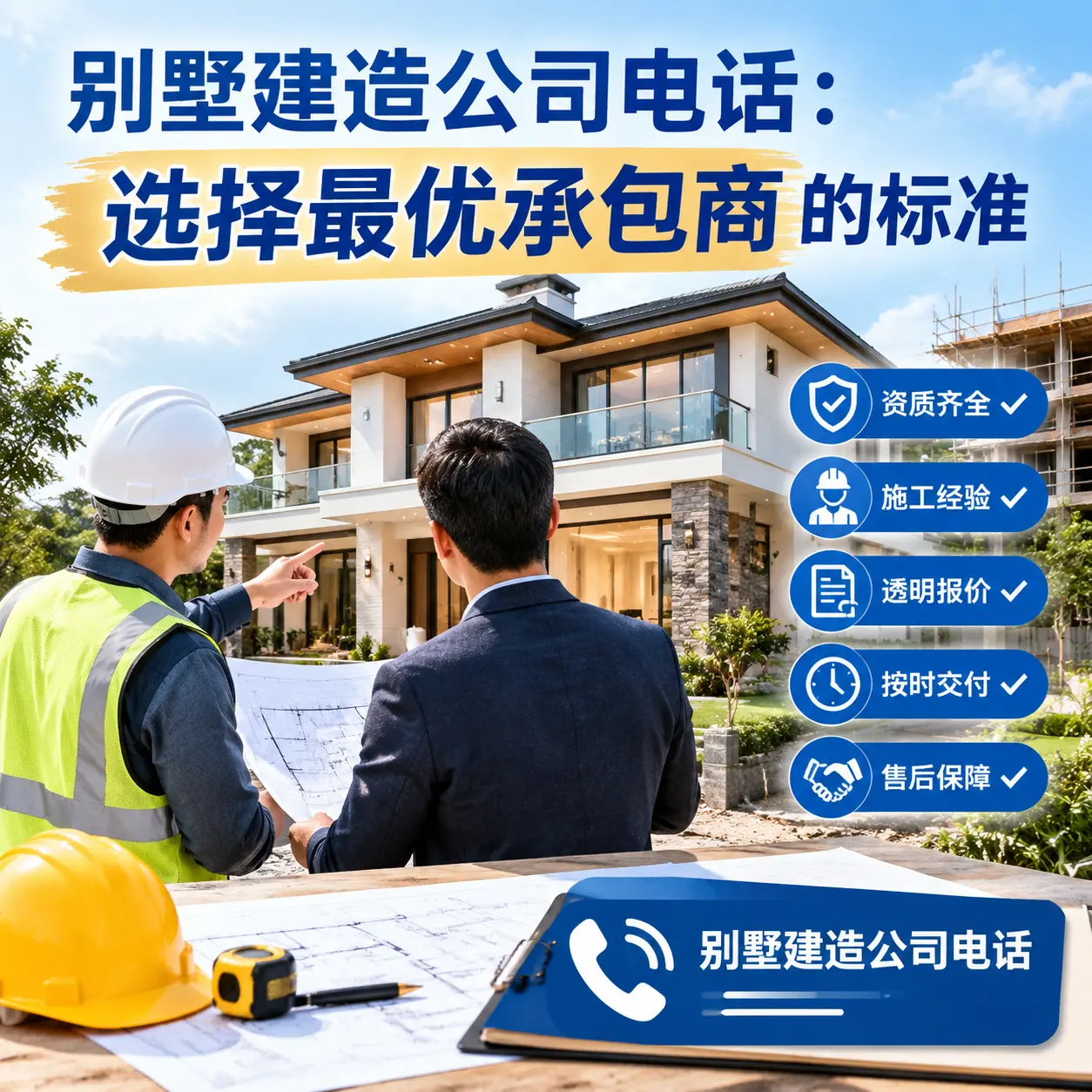 别墅建造公司电话:选择最优承包商的标准
