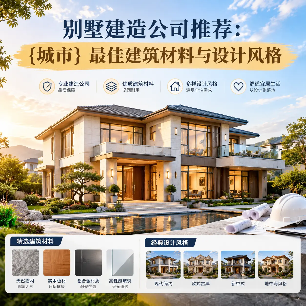 别墅建造公司推荐: 贞丰 最佳建筑材料与设计风格