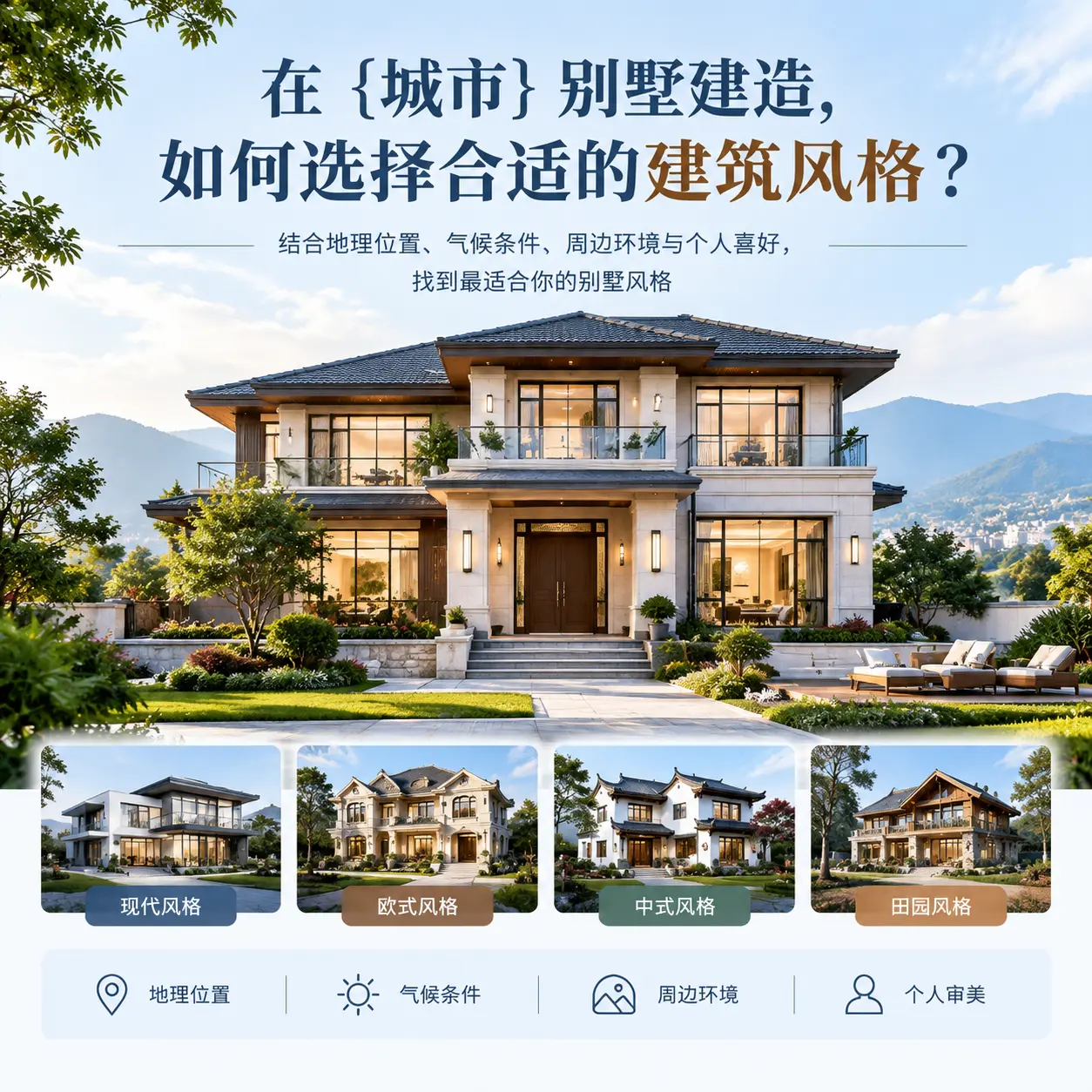 在 贞丰 别墅建造，如何选择合适的建筑风格？